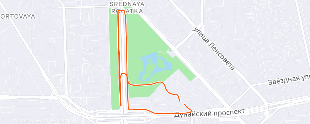 Карта физической активности (Дневной забег)