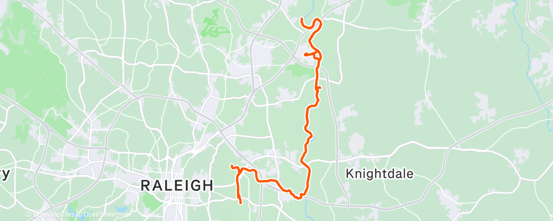 Map of the activity, The Neuse River