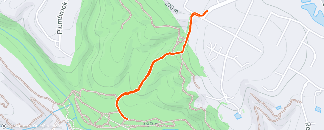 Map of the activity, Morning Hike