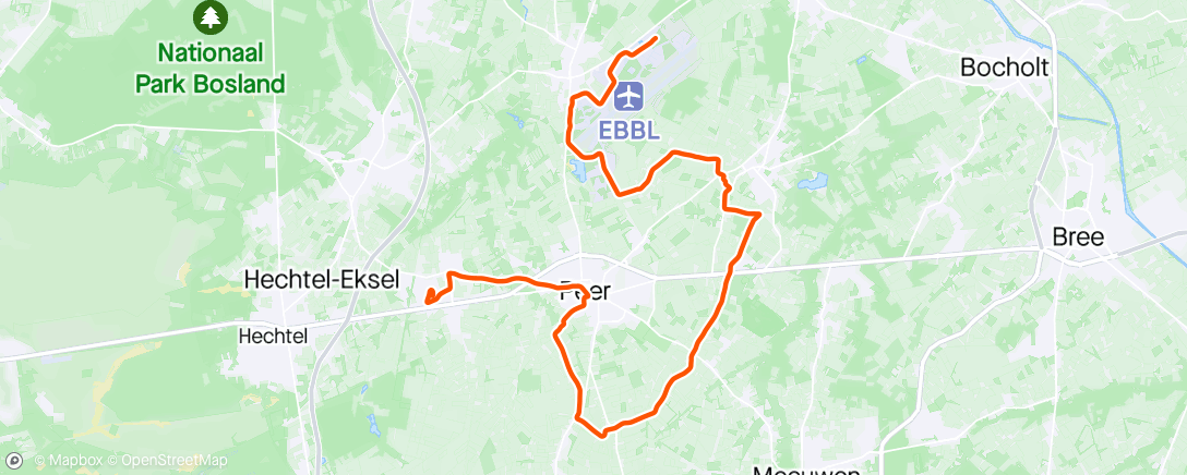 アクティビティ「Charity Run - Sint Elisabeth Wijchmaal」の地図