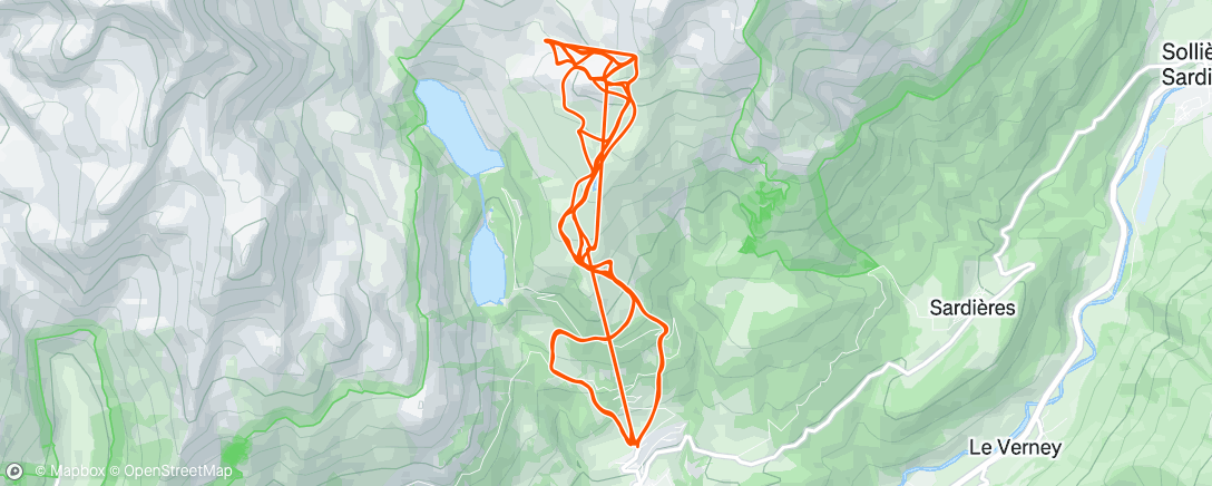Map of the activity, Ski Aussois #4