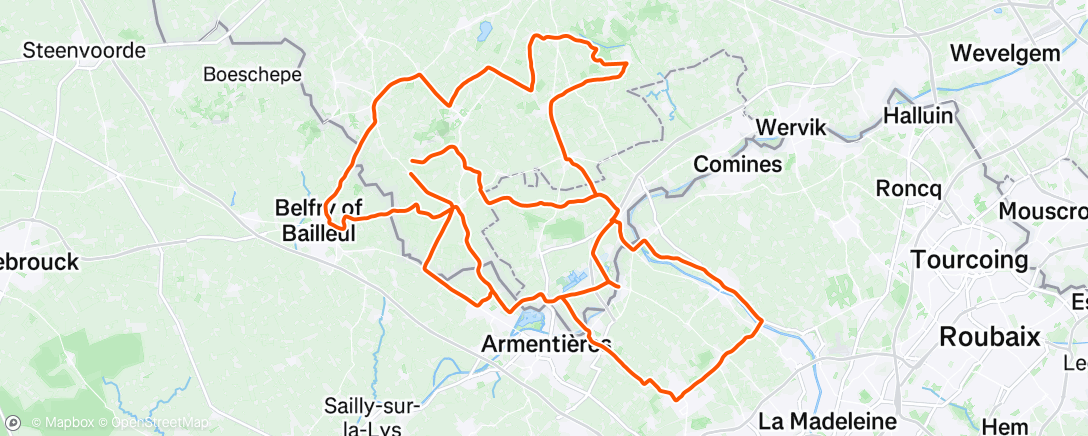 Map of the activity, Endurance ☔️