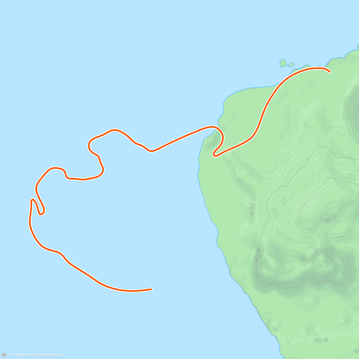 Map of the activity, Zwift - Group Ride: TEAM VEGAN Rice 'n' Easy  (D) on Beach Island Loop in Watopia