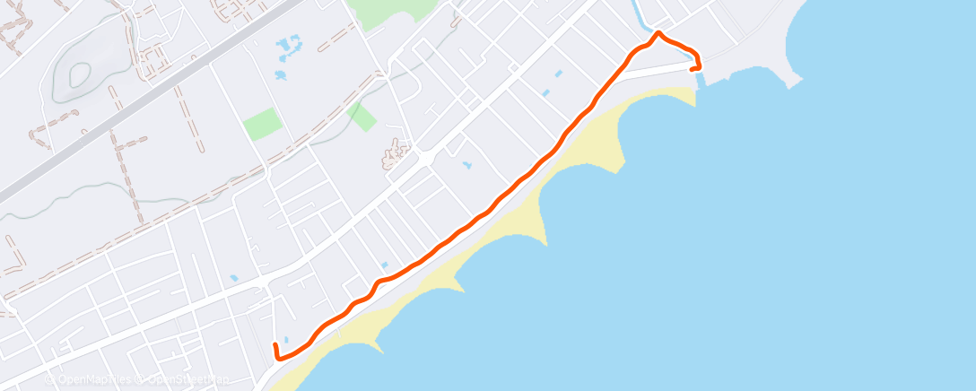 Map of the activity, Running
