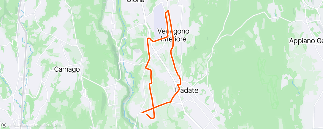 Map of the activity, Easy run 🏃
