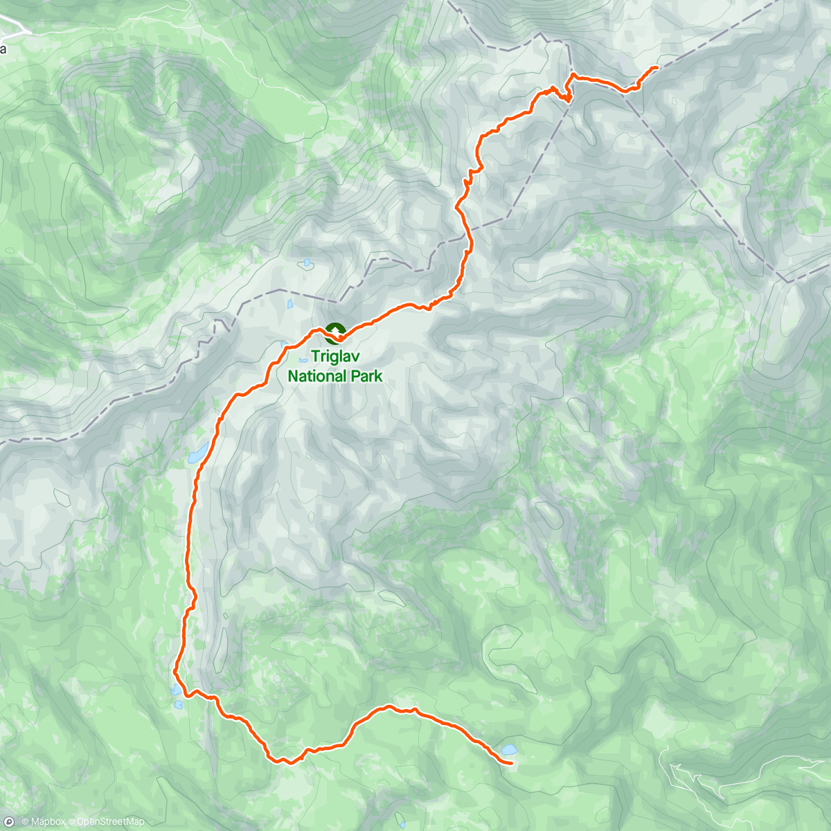 Map of the activity, Triglav den 2.