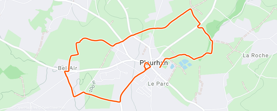 Map of the activity, Randonnée le matin