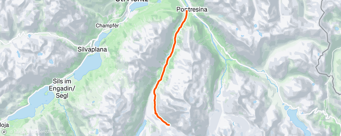 Map of the activity, Afternoon Hike