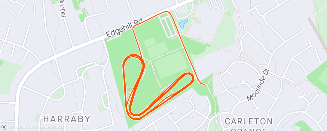Map of the activity, Afternoon Interval Session