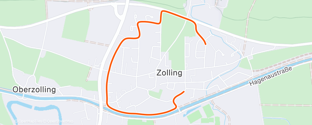 Map of the activity, Spaziergang am Nachmittag