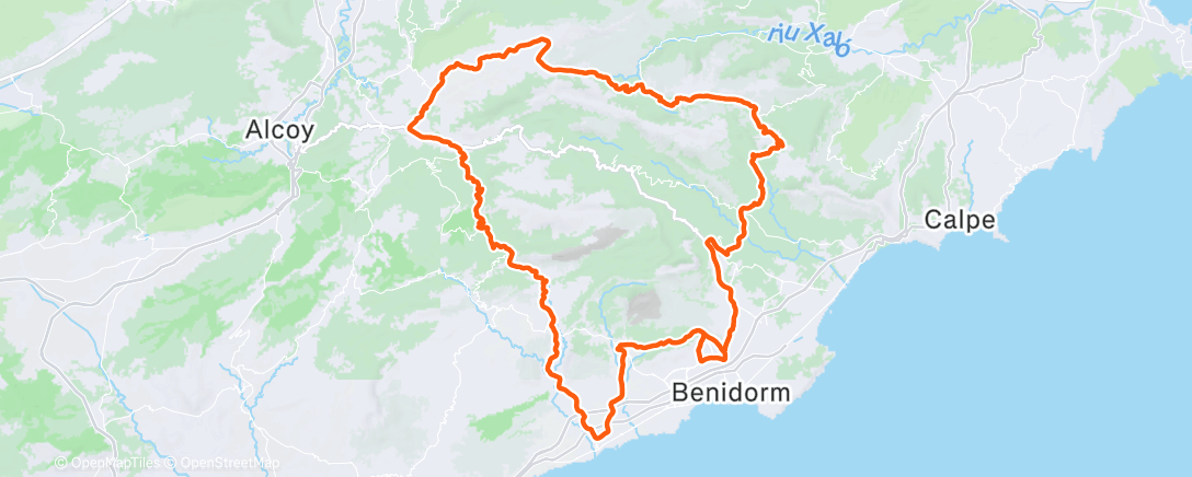 Map of the activity, Fahrt am Morgen