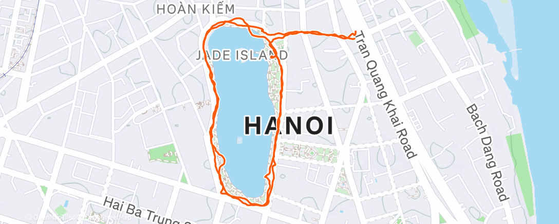 Карта физической активности (Morning Run)