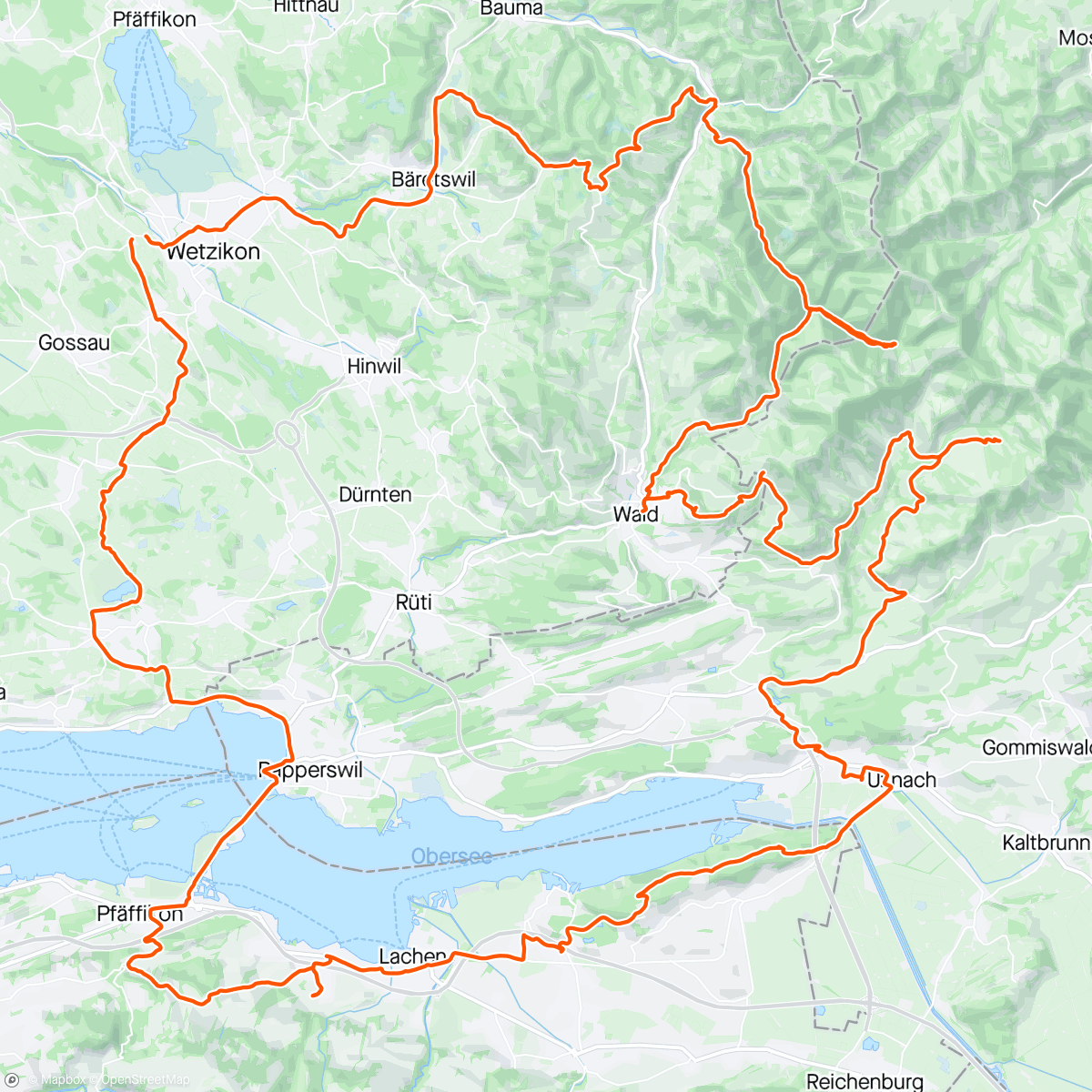 Mappa dell'attività Radfahren