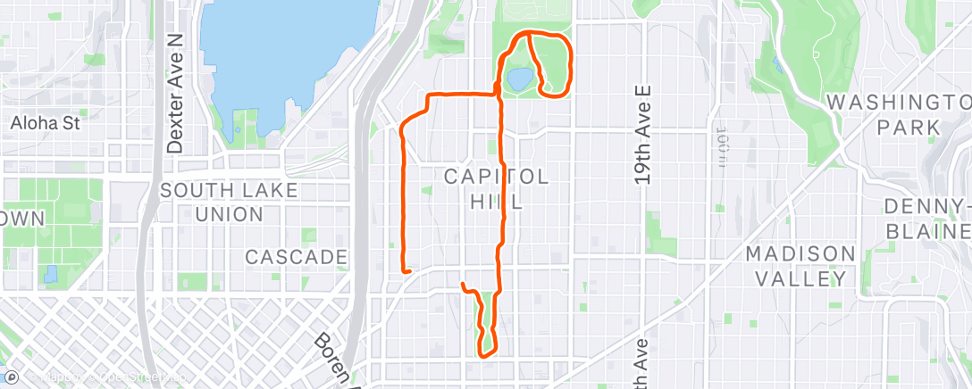 Map of the activity, Sore legs