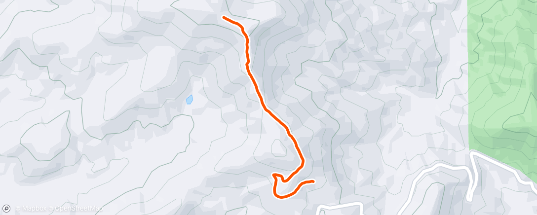 Map of the activity, Morning Hike