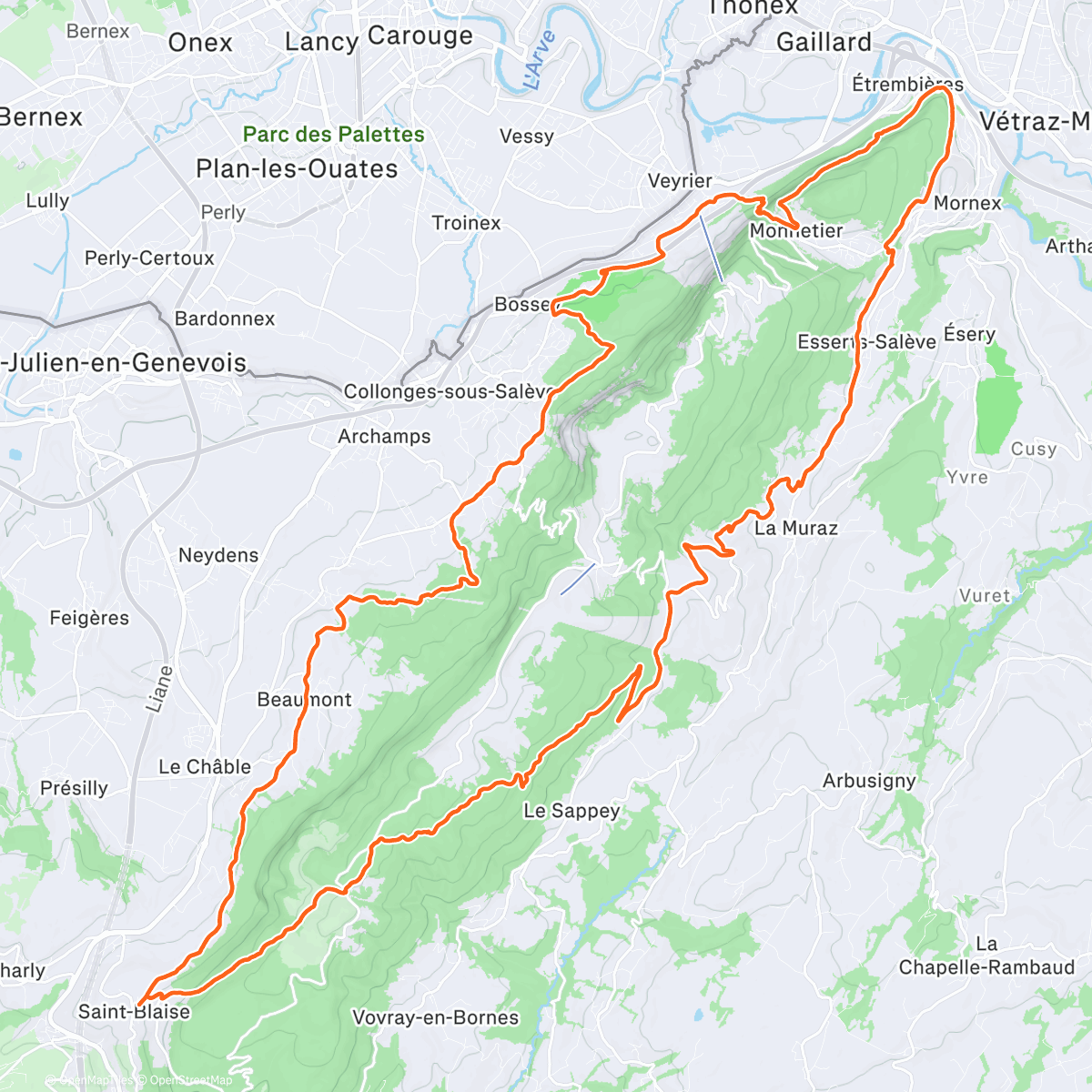 Map of the activity, Première sortie de reprise post UTCT 😀