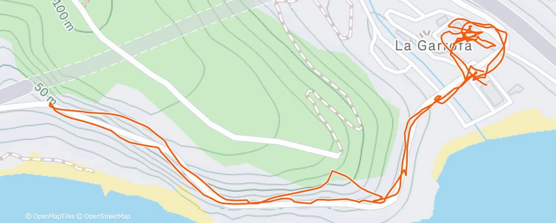 Map of the activity, Spaziergang am Nachmittag