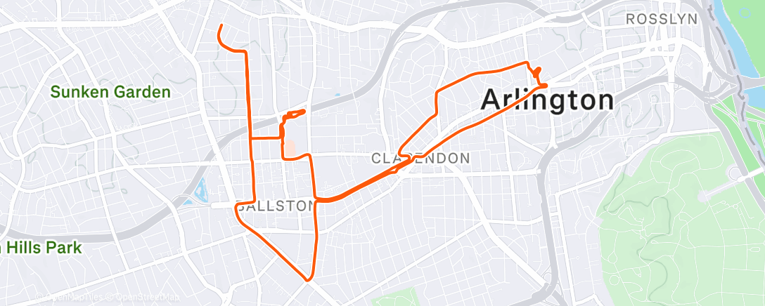 Map of the activity, Waking Up the Muscles to Cycle Again #singlespeed