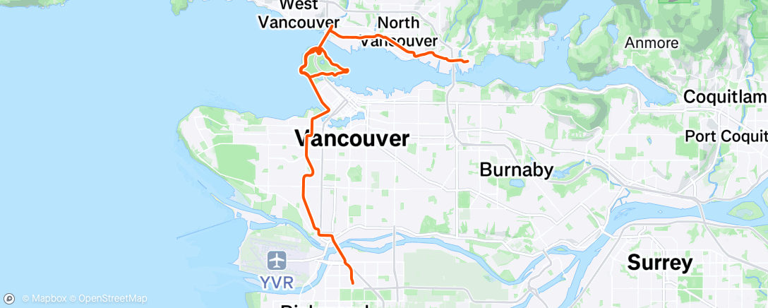 Map of the activity, Afternoon Ride