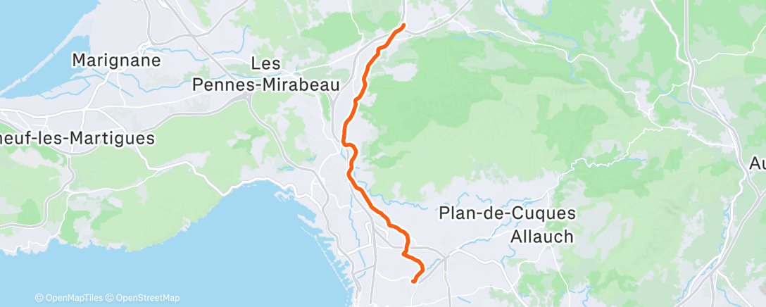 Карта физической активности (Evening Ride)