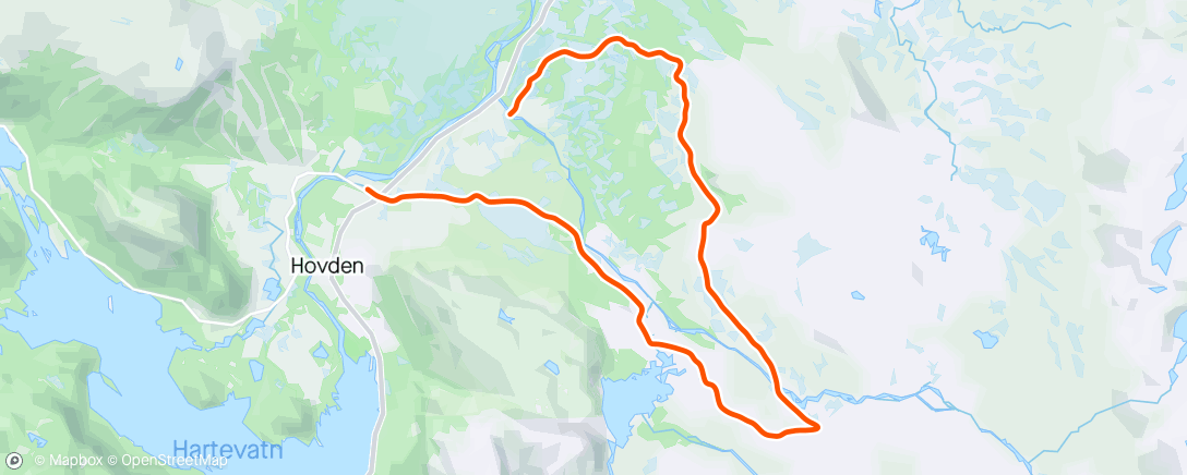 Map of the activity, Galten og Lille Auversvann