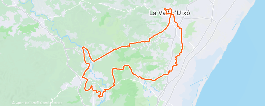 Карта физической активности (Bicicleta de montaña matutina)