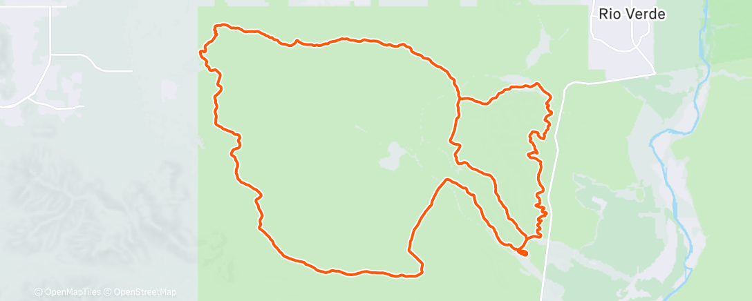 Map of the activity, Javelina 100