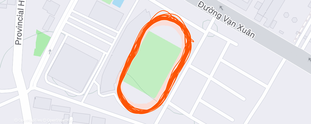 Map of the activity, Morning Run