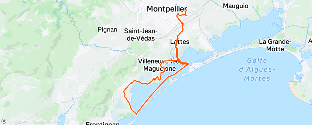 Map of the activity, Gravel 🚲