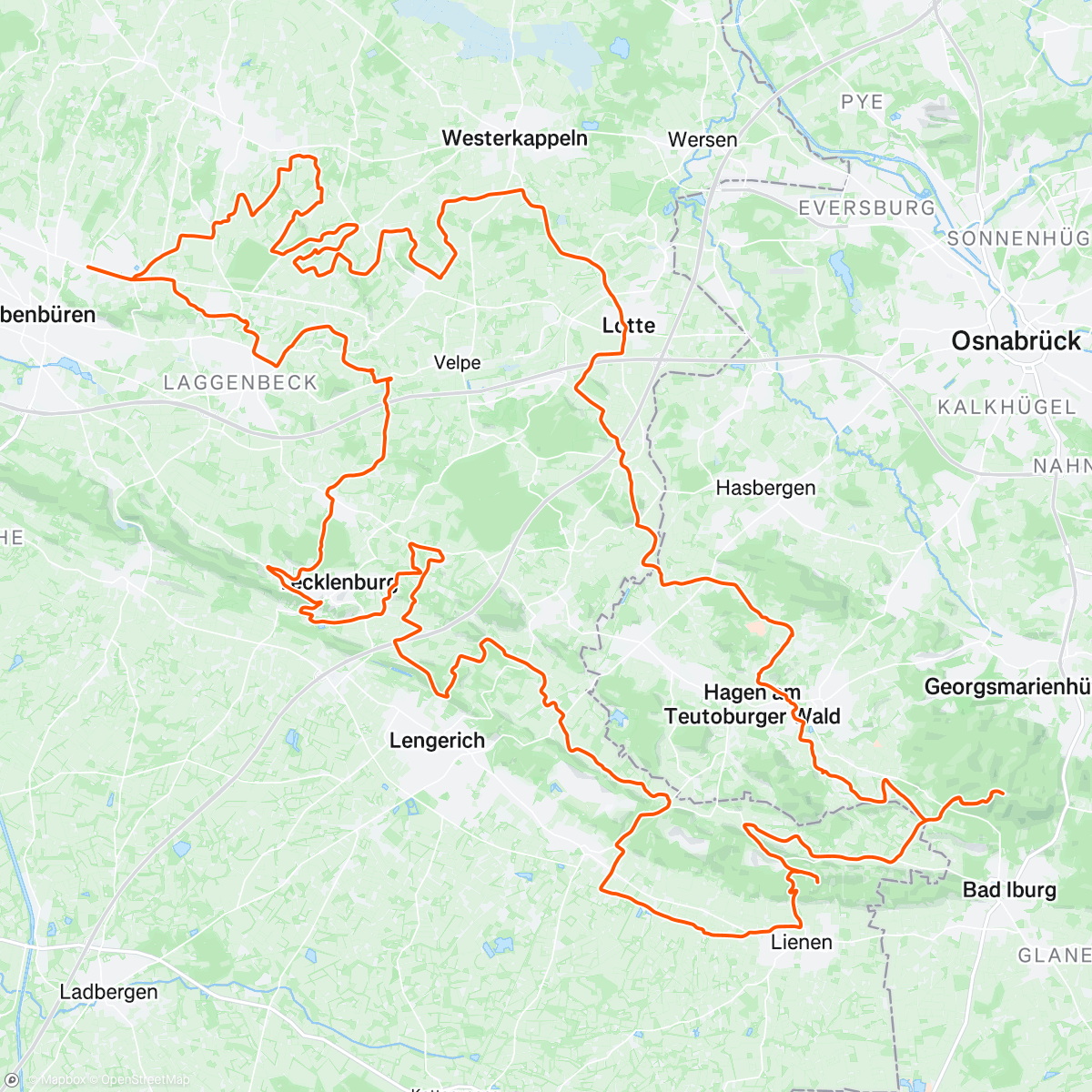 Map of the activity, En gaan maar met de gravelaer….dag2