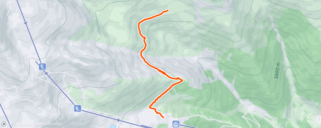 Map of the activity, Afternoon Hike