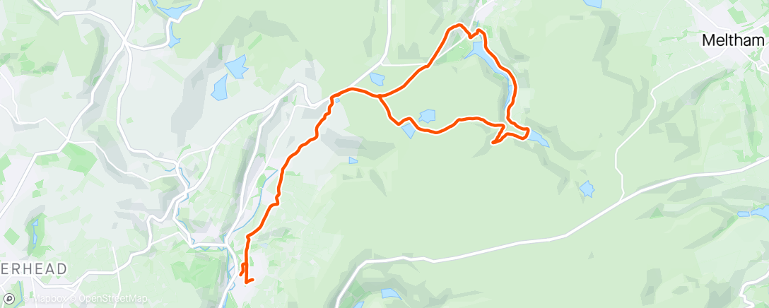 Map of the activity, Easy Long Run
