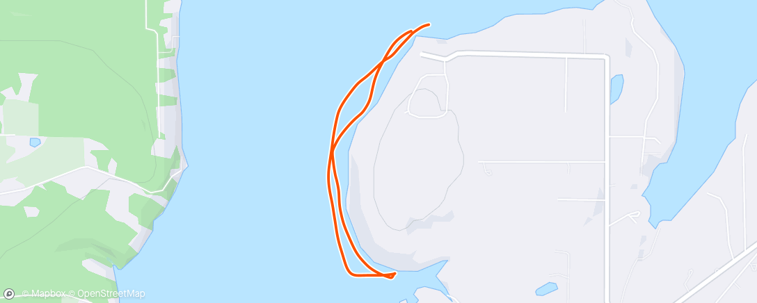 Map of the activity, Afternoon Row
