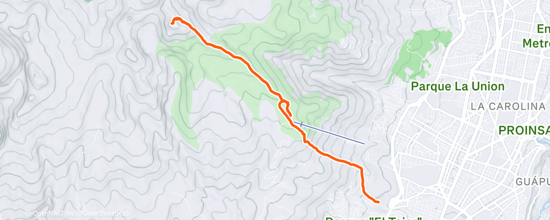 Mappa dell'attività Morning Trail Run