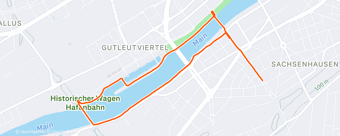 Map of the activity, Frankfurt