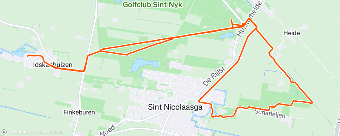 Map of the activity, Ochtendloop