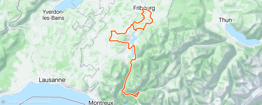 Map of the activity, Tour de Romandie stage 1