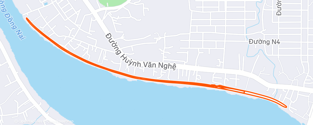 Map of the activity, Morning Run