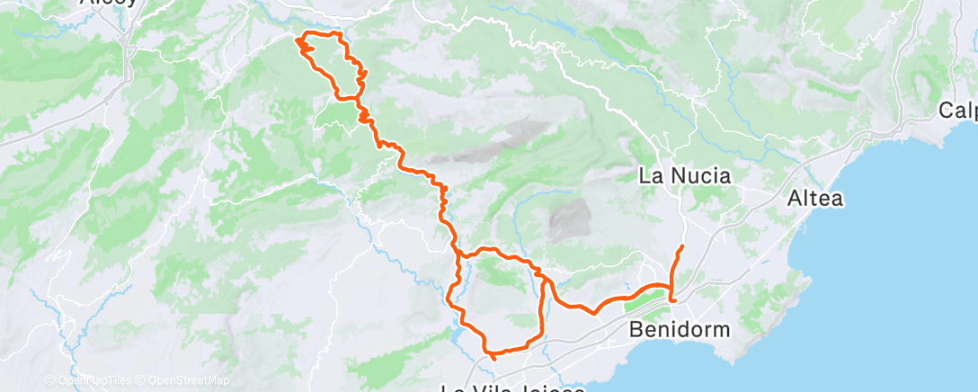 Map of the activity, Morning Ride