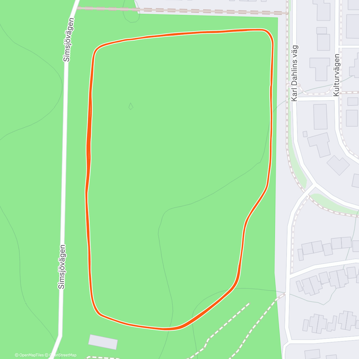 Карта физической активности (Evening Nordic Ski)