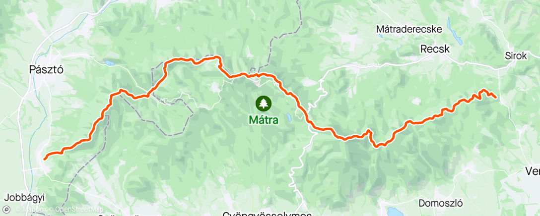 Map of the activity, Mátrabérc Trails 2024🏃‍♂️