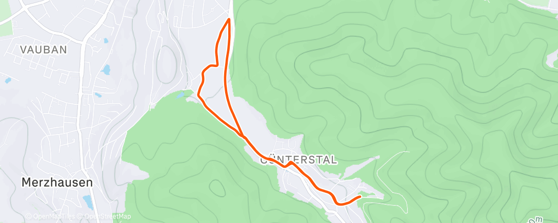 Map of the activity, Bike & Run déblocage