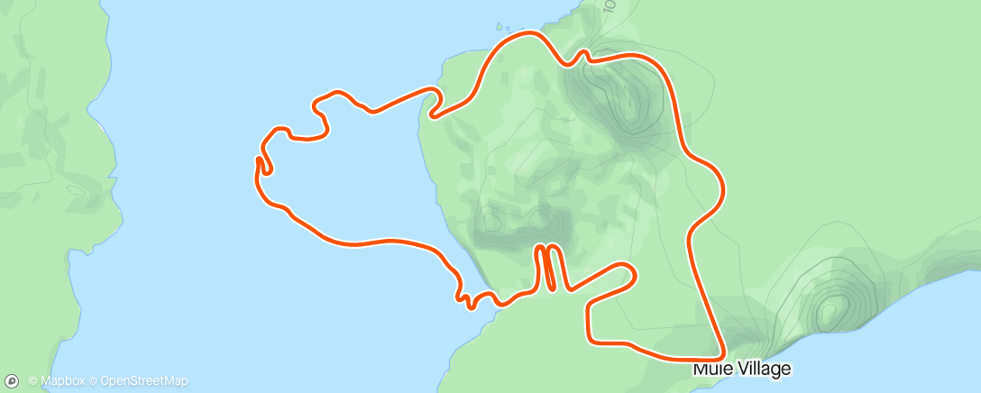Mapa da atividade, Zwift - 02. Endurance Escalator in Watopia