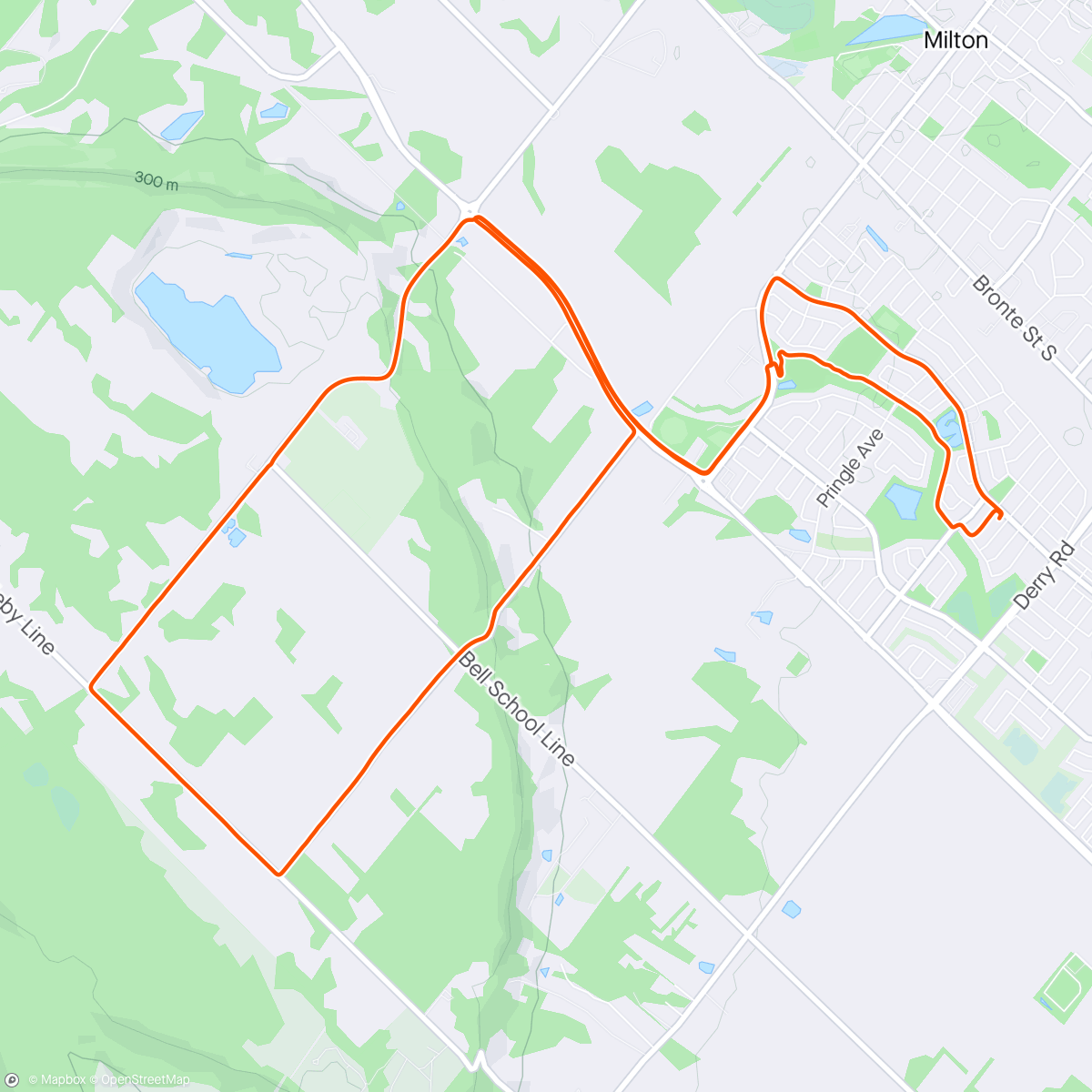 Map of the activity, Up and down the escarpment
