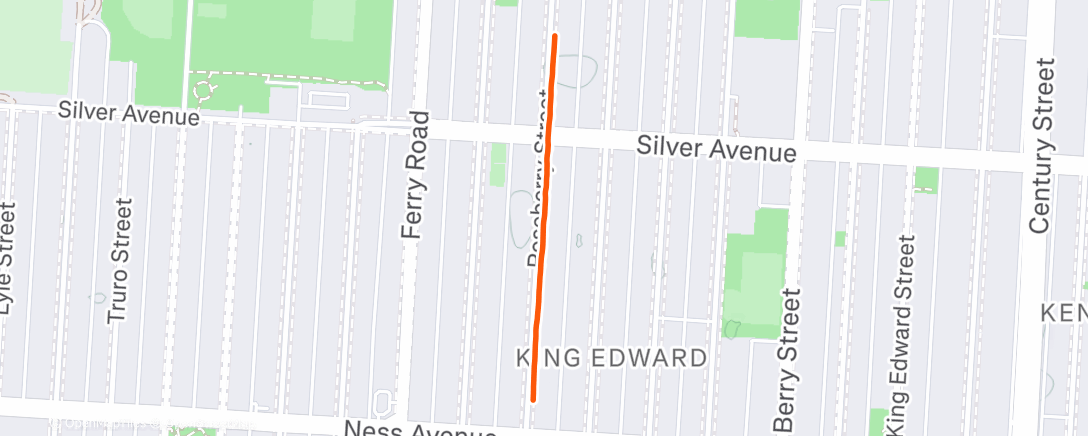 Map of the activity, Afternoon Walk