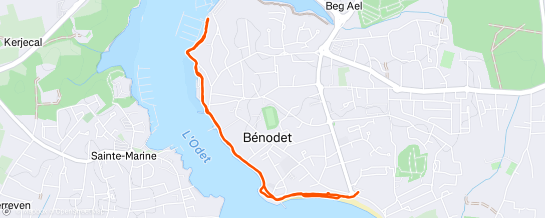 Map of the activity, Afternoon Walk