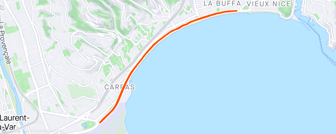Map of the activity, Semi de Nice en Pls 🤣 mais c était cooool