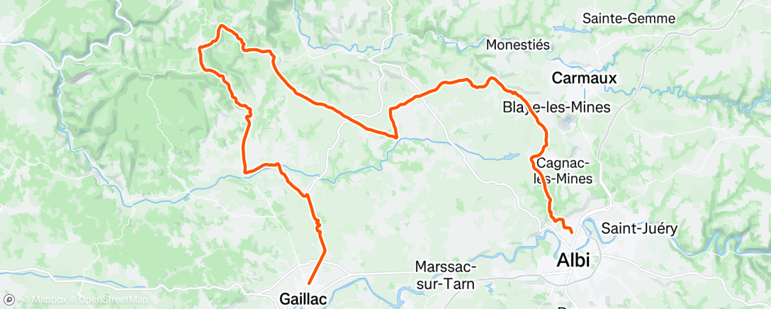 Carte de l'activité