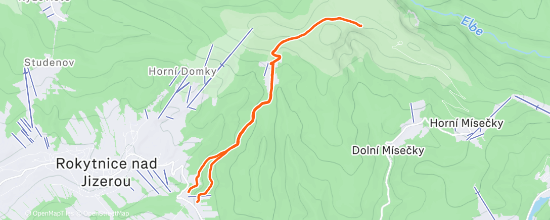 Map of the activity, Morning Walk