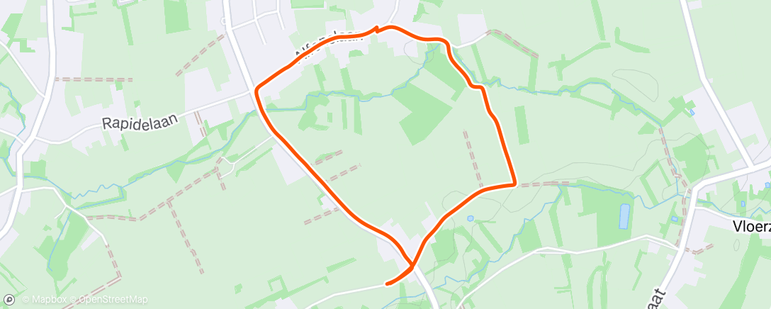 Map of the activity, Avondwandeling